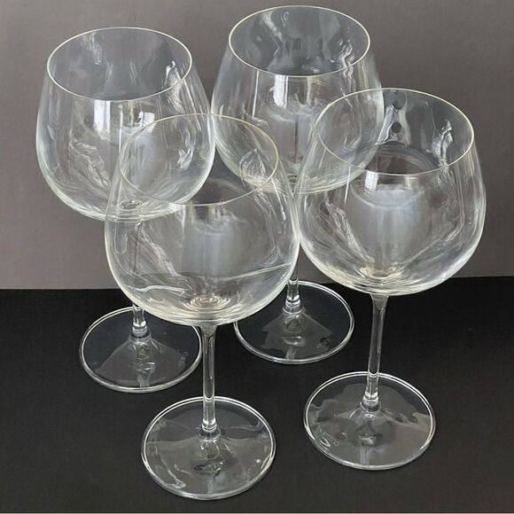 Krosno Harmony Clear Crystalline Wine Gin Tonic Balloon Drinking Glass Set of 4 - Picture 4 of 16